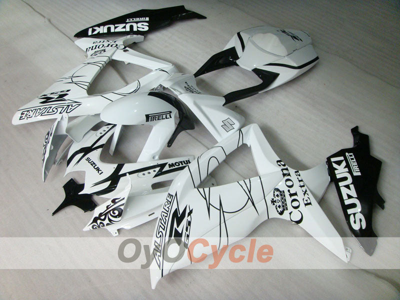 Kit carene a iniezione per GSX R750 anni 08-10 - Bianco, Nero - Corona #OYO87905457 Immagine secondaria del prodotto