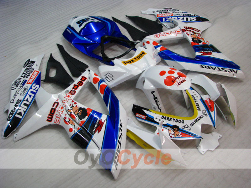 Kit carene a iniezione per GSX R750 anni 08-10 - Blu, Bianco - Dark Dog #OYO87905458 Immagine principale del prodotto