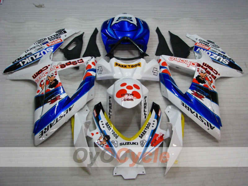 Kit carene a iniezione per GSX R750 anni 08-10 - Blu, Bianco - Dark Dog #OYO87905458 Immagine secondaria del prodotto