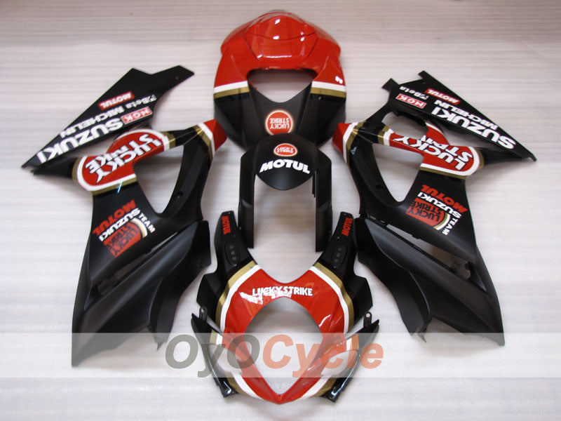 Kit carenatura a iniezione per GSX R1000 07-08 - Rosso, Nero - Lucky Strike #OYO87905519 Immagine principale del prodotto