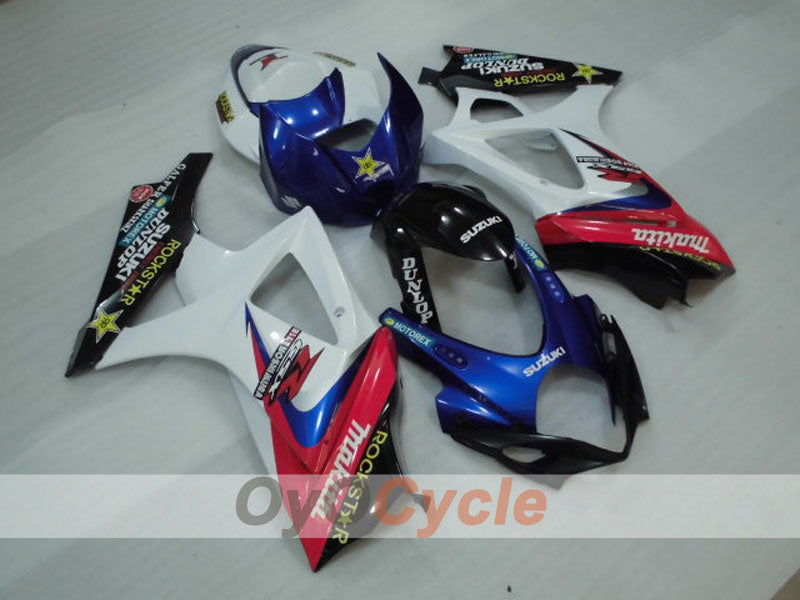 Kit carenatura a iniezione per GSX R1000 07-08 - Blu, Bianco - Rockstar #OYO87905520 Immagine principale del prodotto