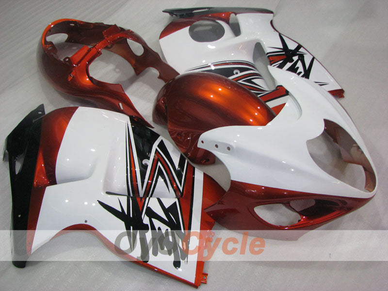 Carenatura a iniezione per GSXR1300 Hayabusa 99-07 - Arancione, Bianco - Stile Fabbrica #OYO87905592 Immagine principale del prodotto