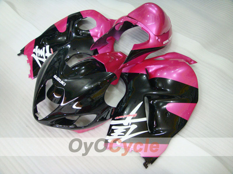 Kit carene a iniezione per GSXR1300 Hayabusa del 99-07 - Nero, Rosa - Stile originale #OYO87905596 Immagine principale del prodotto