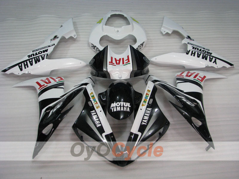 Kit carene a iniezione per YZF-R1 04-06 - Bianco, Nero - FIAT #OYO87905647 Immagine secondaria del prodotto