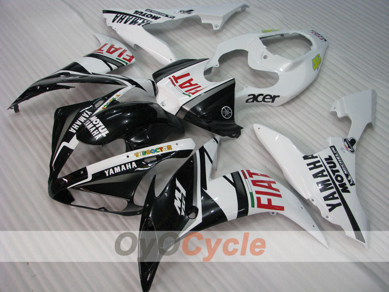 Kit carene a iniezione per YZF-R1 04-06 - Bianco, Nero - FIAT #OYO87905647 Immagine principale del prodotto