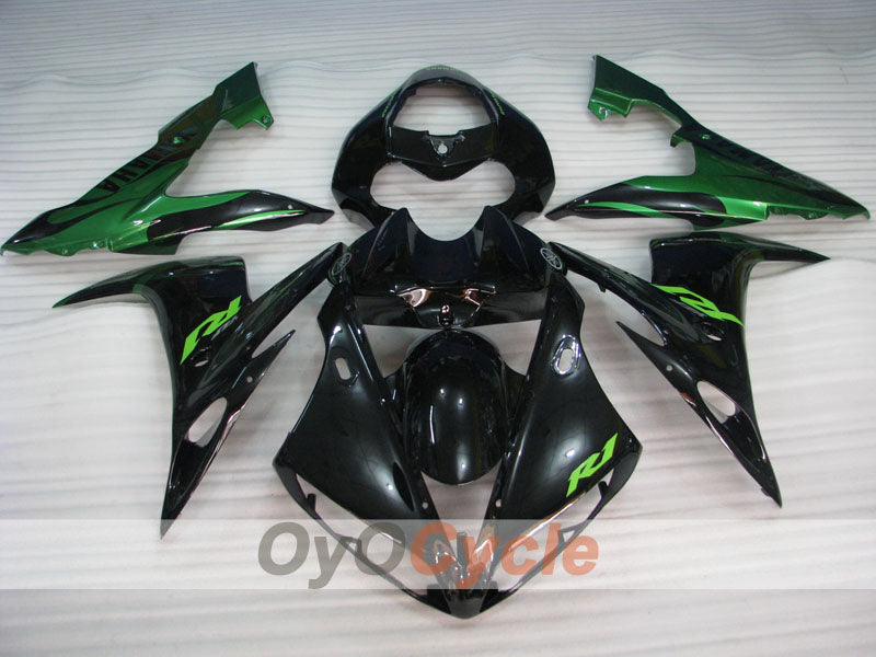 Carene a iniezione per YZF-R1 04-06 - Verde, Nero - Stile di fabbrica #OYO87905653 Immagine secondaria del prodotto