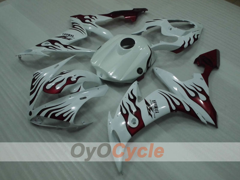 Kit carene a iniezione per YZF-R1 04-06 - Rosso, Bianco - Personalizza #OYO87905656 Immagine secondaria del prodotto
