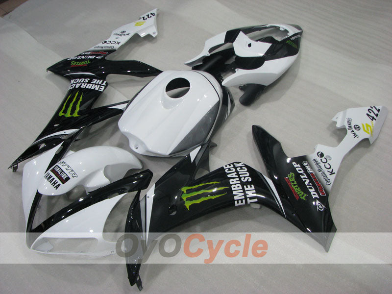 Kit carene stampate a iniezione per YZF-R1 04-06 - Bianco, Nero - Monster #OYO87905665 Immagine secondaria del prodotto