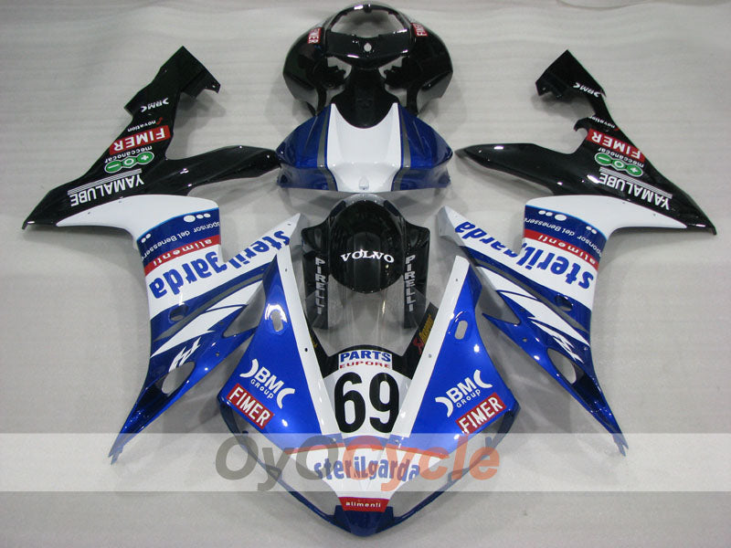 Kit carene stampate a iniezione per YZF-R1 04-06 - Blu, Bianco, Nero - Sterilgarda #OYO87905666 Immagine secondaria del prodotto
