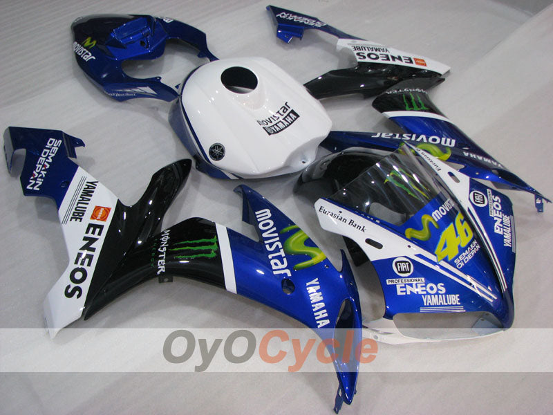 Kit carene stampate a iniezione per YZF-R1 04-06 - Blu, Bianco, Nero - Monster #OYO87905668 Immagine principale del prodotto