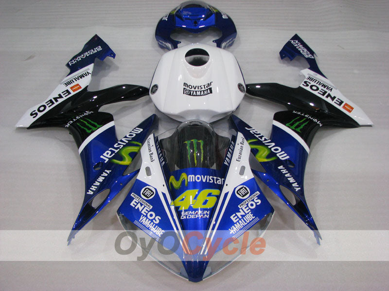 Kit carene stampate a iniezione per YZF-R1 04-06 - Blu, Bianco, Nero - Monster #OYO87905668 Immagine secondaria del prodotto