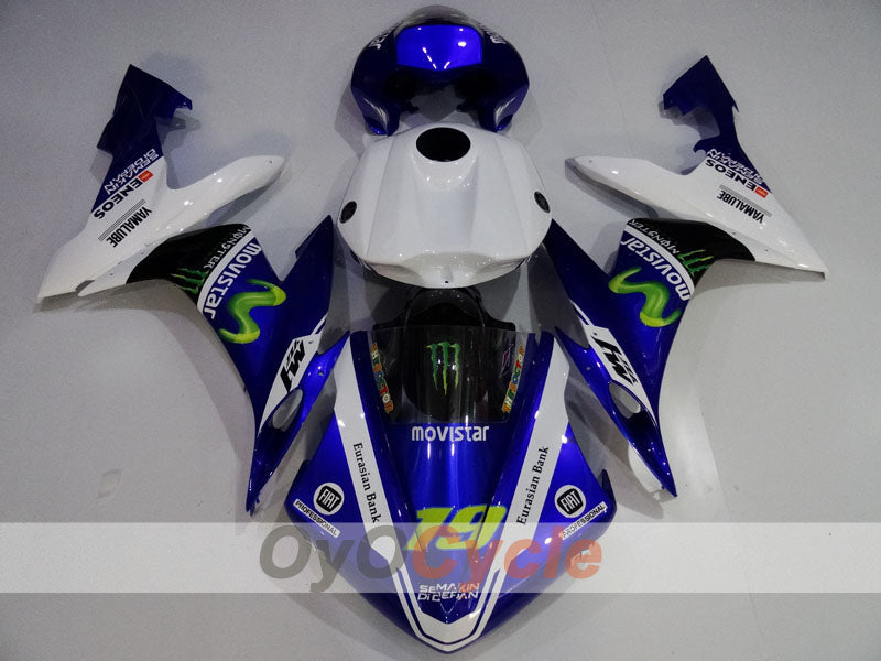 Kit carene a iniezione per YZF-R1 04-06 - Blu, Bianco, Nero - Monster #OYO87905670 Immagine secondaria del prodotto