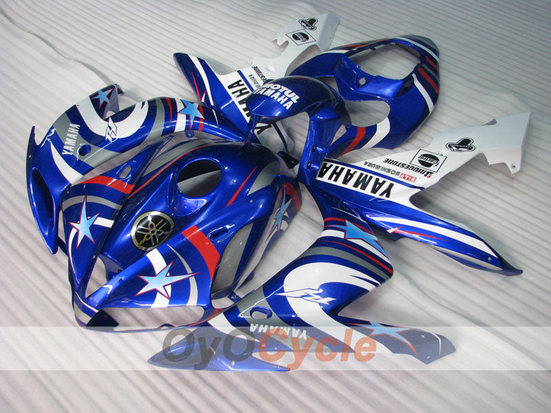 Kit carene stampate a iniezione per YZF-R1 04-06 - Blu, Bianco - FIAT, MOTUL #OYO87905671 Immagine principale del prodotto