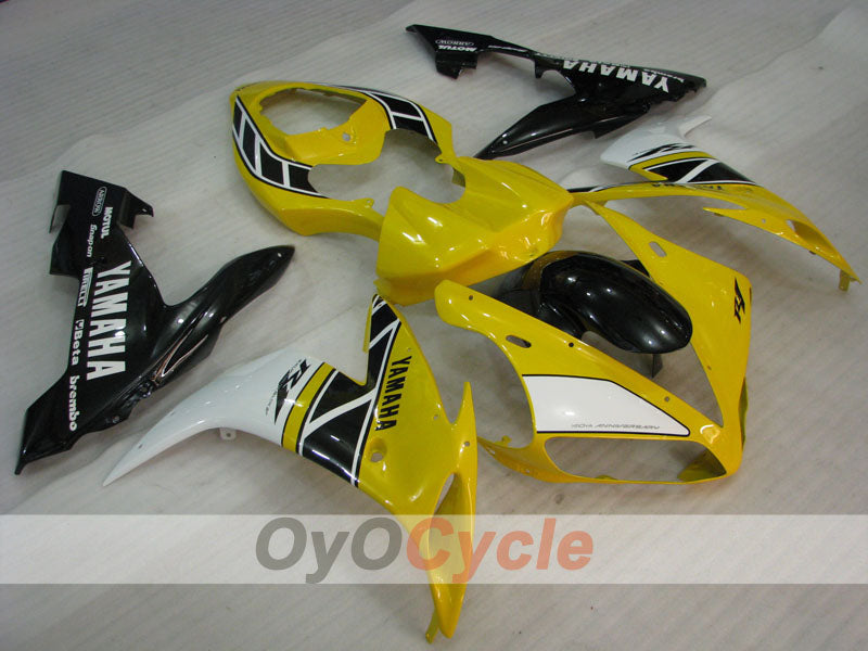 Kit carene stampate a iniezione per YZF-R1 04-06 - Giallo, Nero - Stile originale #OYO87905674 Immagine principale del prodotto