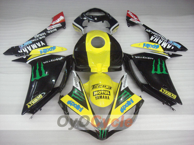Kit carene a iniezione per YZF-R1 07-08 - Giallo, Nero - Monster #OYO87905682 Immagine secondaria del prodotto