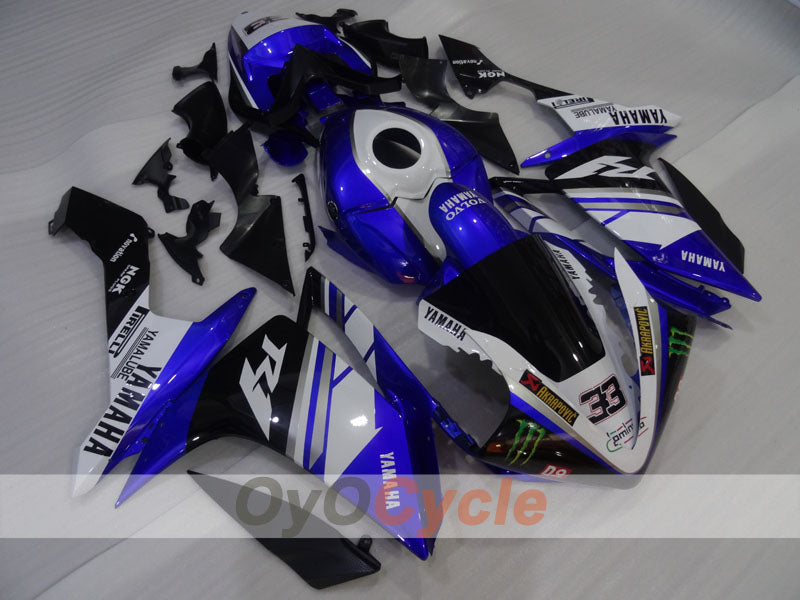 Kit carene a iniezione per YZF-R1 07-08 - Blu, Bianco - Monster #OYO87905690 Immagine secondaria del prodotto