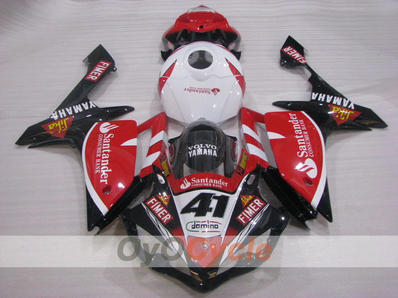 Kit carene a iniezione per YZF-R1 07-08 - Rosso, Bianco, Nero - Santander #OYO87905691 Immagine secondaria del prodotto