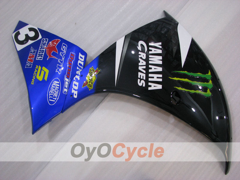 Carenatura lato destro e sinistro per Yamaha 09-11 YZF-R1 #OYO87911545 Immagine secondaria del prodotto