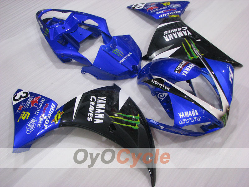 Carena a iniezione per YZF-R1 09-11 - Blu, Nero - Monster #OYO87905708 Immagine principale del prodotto