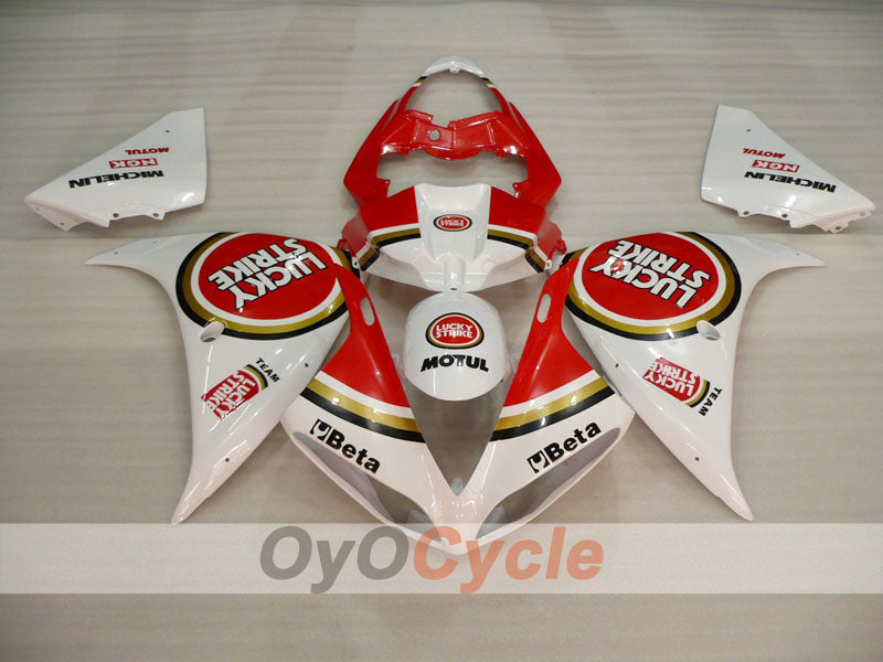 Carenatura a iniezione per YZF-R1 09-11 - Rosso, Bianco - Lucky Strike #OYO87905710 Immagine secondaria del prodotto