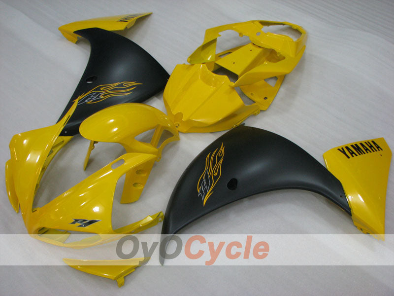 Kit carene a iniezione per 09-11 YZF-R1 - Giallo, Nero, Opaco - Stile originale #OYO87905715 Immagine secondaria del prodotto
