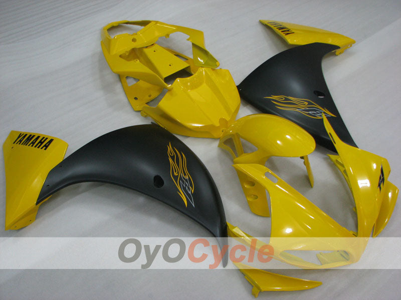 Kit carene a iniezione per 09-11 YZF-R1 - Giallo, Nero, Opaco - Stile originale #OYO87905715 Immagine principale del prodotto