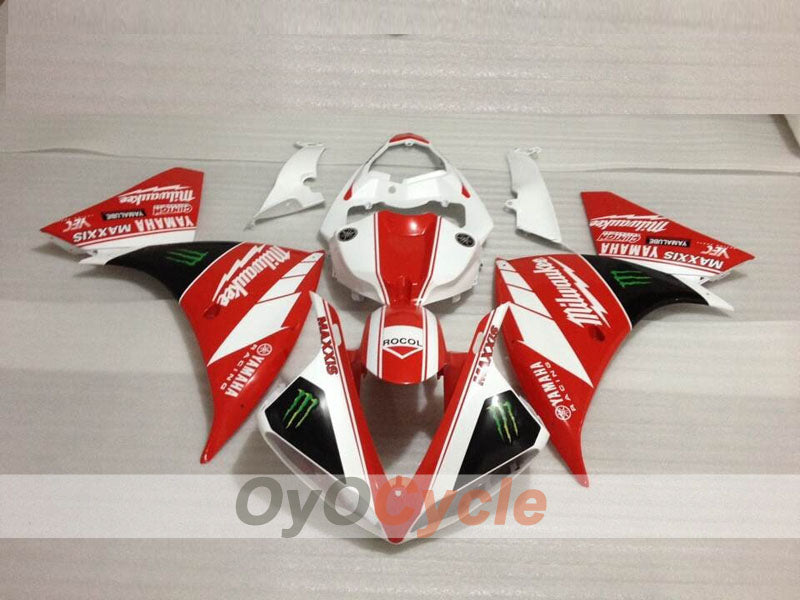 Carenatura a iniezione per YZF-R1 09-11 - Rosso, Bianco - Monster #OYO87905717 Immagine secondaria del prodotto