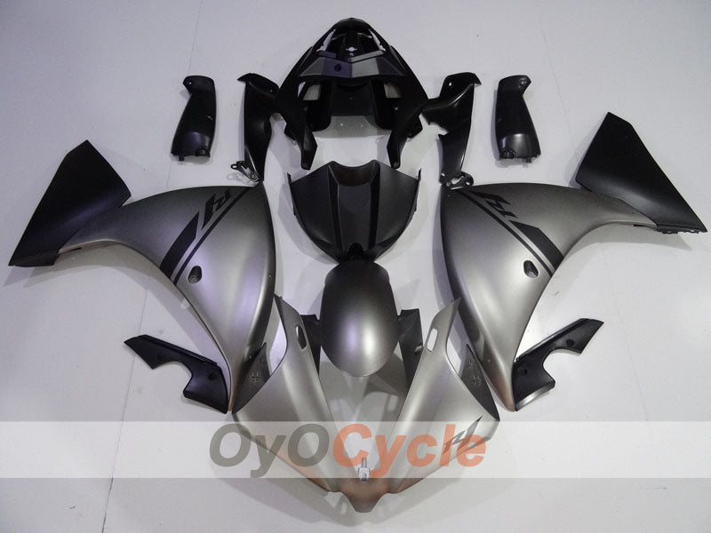 Kit carene a iniezione per YZF-R1 12-14 - Nero, Grigio, Opaco - Stile fabbrica #OYO87905730 Immagine secondaria del prodotto