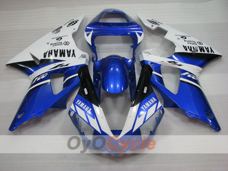 Carene a iniezione per YZF-R1 00-01 - Blu, Bianco - Sun #OYO87905731 Immagine secondaria del prodotto