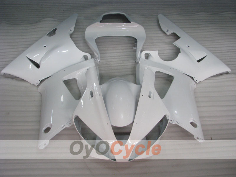 Kit carene a iniezione per YZF-R1 00-01 - Bianco - Senza adesivi/decalcomanie, Stile Fabbrica #OYO87905734 Immagine secondaria del prodotto