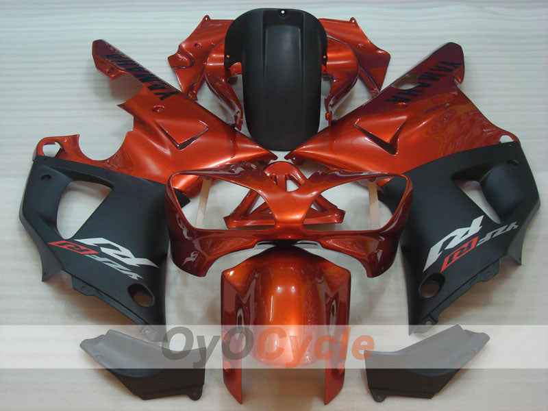 Kit carene a iniezione per YZF-R1 00-01 - Arancione, Nero, Opaco - Stile Factory #OYO87905737 Immagine secondaria del prodotto