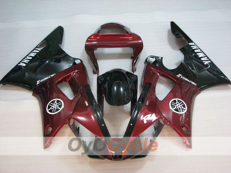 Kit carene a iniezione per YZF-R1 00-01 - Colore Rosso Vino, Nero - Stile di fabbrica #OYO87905738 Immagine secondaria del prodotto