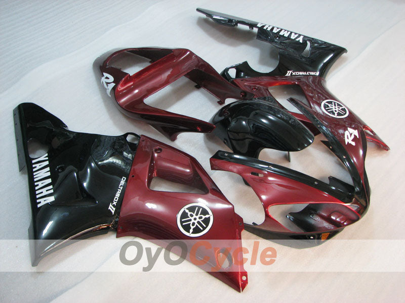 Kit carene a iniezione per YZF-R1 00-01 - Colore Rosso Vino, Nero - Stile di fabbrica #OYO87905738 Immagine principale del prodotto