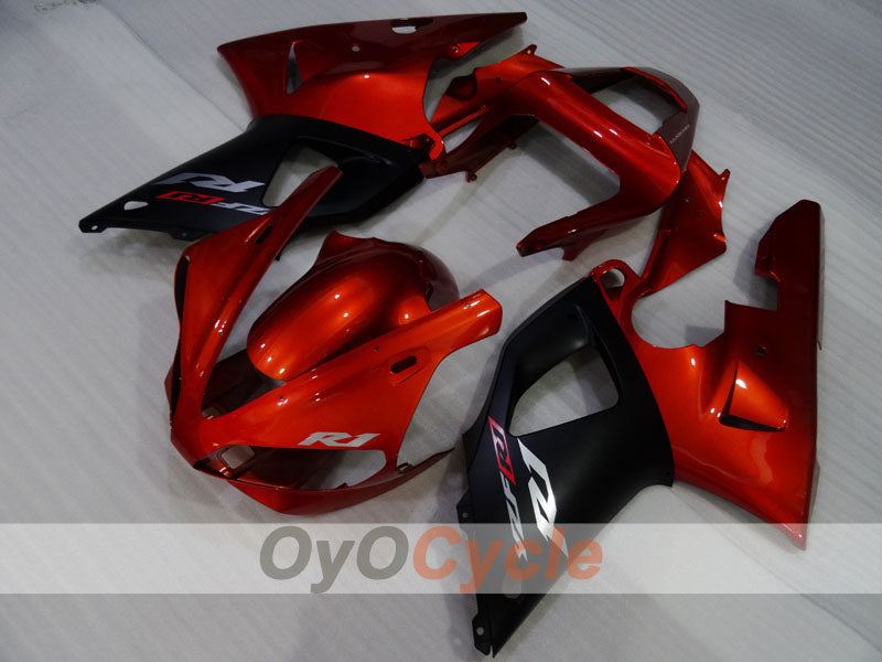 Kit carene a iniezione per YZF-R1 00-01 - Arancio, Nero - Stile di fabbrica #OYO87905739 Immagine secondaria del prodotto