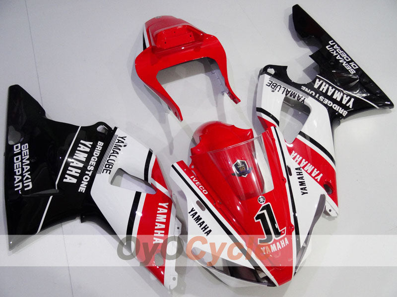 Carenatura a iniezione per YZF-R1 00-01 - Rosso, Bianco, Nero - Stile di fabbrica #OYO87905740 Immagine principale del prodotto