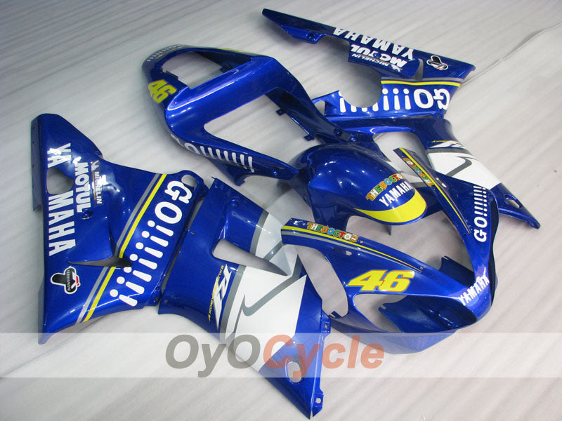 Kit carene a iniezione per YZF-R1 00-01 - Blu, Bianco - GO!!!!!!!, MOTUL #OYO87905743 Immagine principale del prodotto
