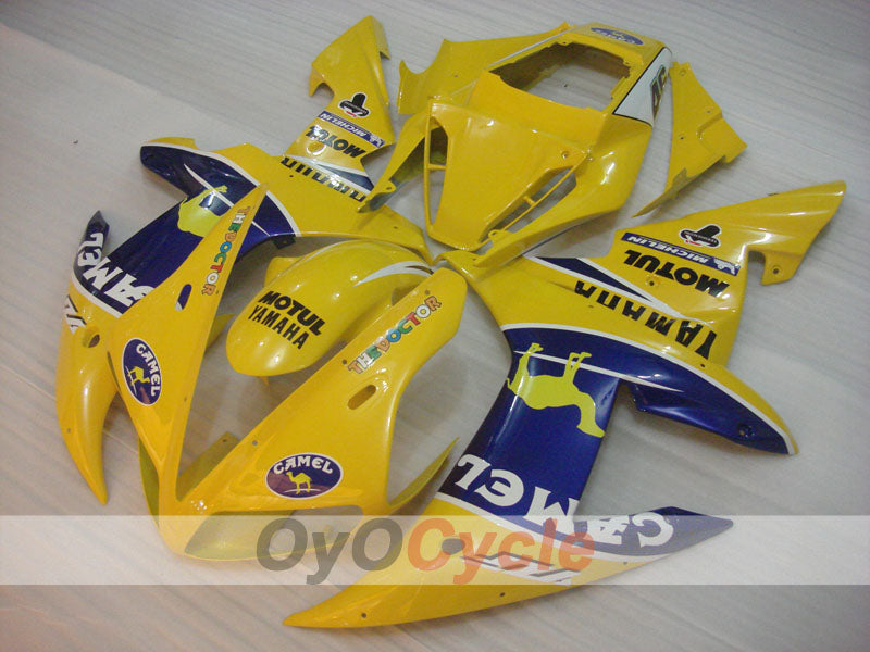 Kit carene a iniezione per YZF-R1 02-03 - Giallo, Blu - Cammello, MOTUL #OYO87905764 Immagine principale del prodotto