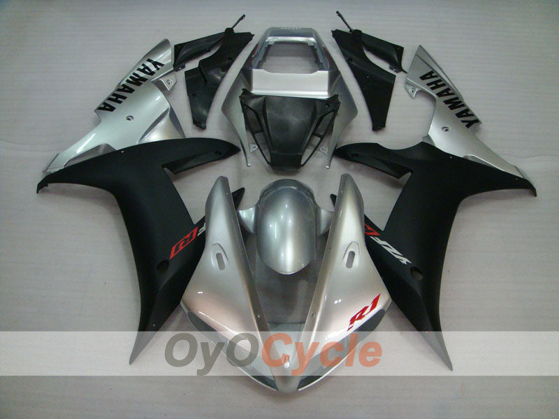 Kit carene a iniezione per YZF-R1 02-03 - Nero, Argento, Opaco - Stile Factory #OYO87905769 Immagine secondaria del prodotto