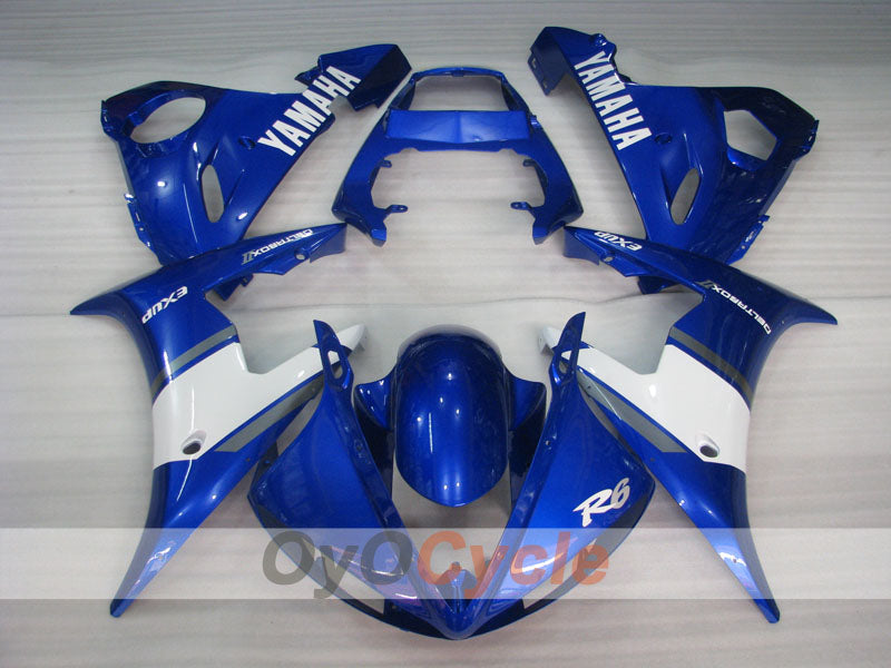 Kit carenatura a iniezione per YZF-R6 03-04 - Blu, Bianco - Stile fabbrica #OYO87905790 Immagine secondaria del prodotto