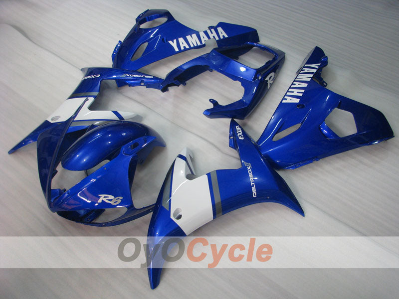 Kit carenatura a iniezione per YZF-R6 03-04 - Blu, Bianco - Stile fabbrica #OYO87905790 Immagine principale del prodotto