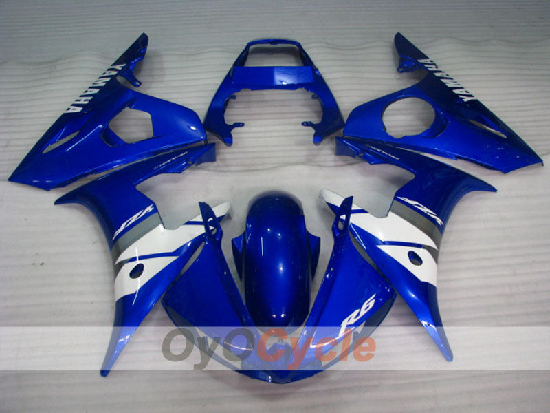Kit carene a iniezione per YZF-R6 05 - Blu, Bianco - Stile Fabbrica #OYO87905835 Immagine secondaria del prodotto