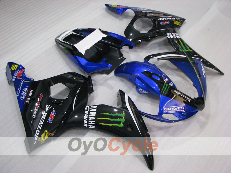 Kit carene a iniezione per YZF-R6 05 - Blu, Nero - Mostro #OYO87905836 Immagine principale del prodotto