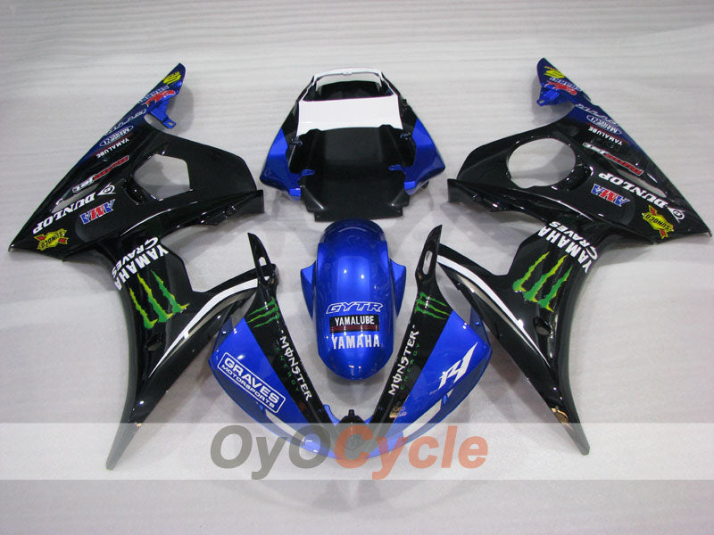 Kit carene a iniezione per YZF-R6 05 - Blu, Nero - Mostro #OYO87905836 Immagine secondaria del prodotto