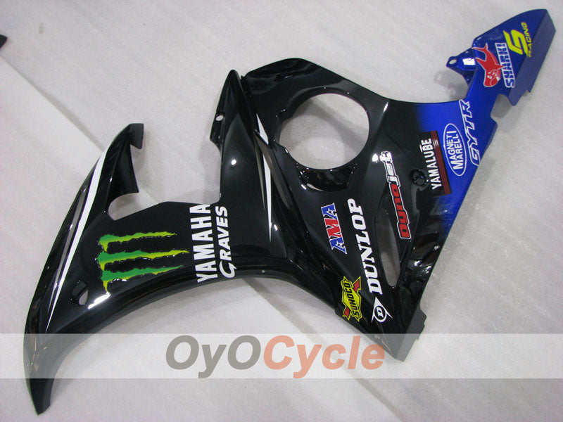 Carenatura lato sinistro e destro per Yamaha 03-04 YZF-R6 #OYO87912108 Immagine principale del prodotto