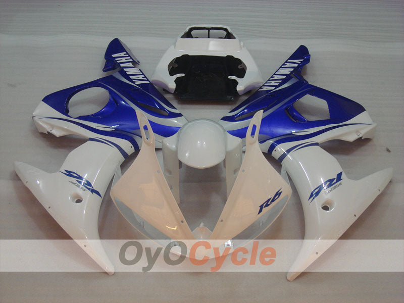 Kit carene a iniezione per YZF-R6 03-04 - Blu, Bianco - Stile Fabbrica #OYO87905795 Immagine secondaria del prodotto