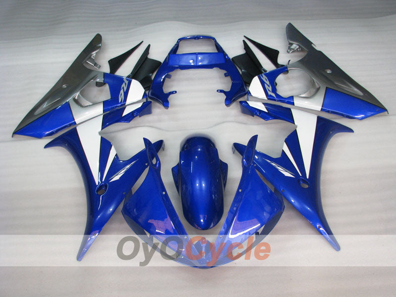 Kit carene a iniezione per YZF-R6 05 - Blu, Bianco, Grigio - Stile Factory #OYO87905842 Immagine secondaria del prodotto