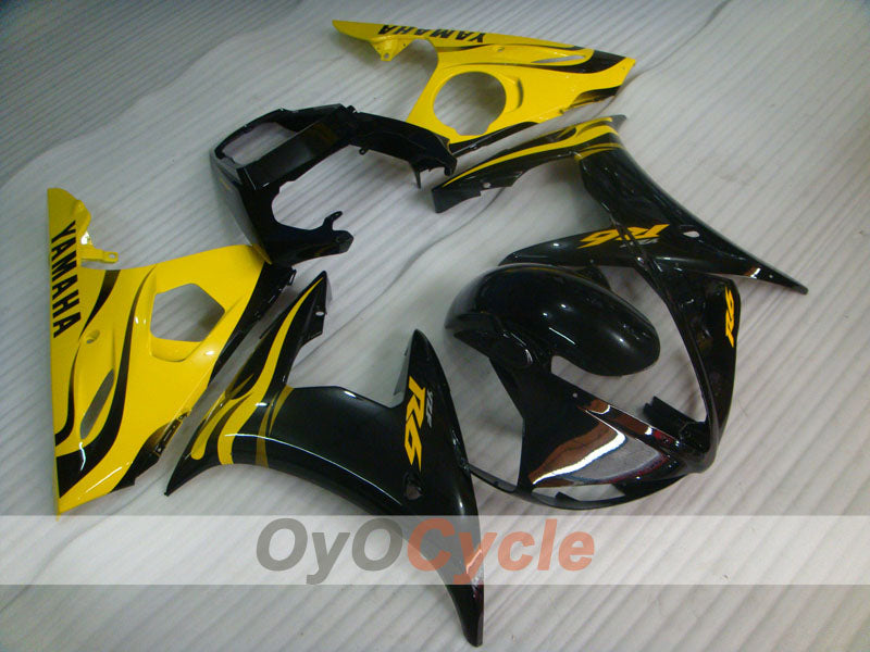Carenatura a iniezione per YZF-R6 05 - Giallo, Nero - Stile di fabbrica #OYO87905848 Immagine principale del prodotto