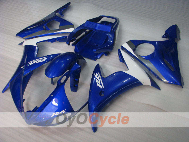 Kit carene a iniezione per YZF-R6 05 - Blu, Bianco - Stile di fabbrica #OYO87905850 Immagine secondaria del prodotto