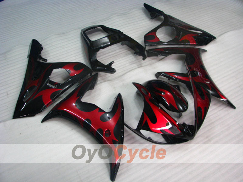 Kit carene stampate a iniezione per YZF-R6 03-04 - Rosso, Nero - Stile originale, Personalizza #OYO87905810 Immagine principale del prodotto