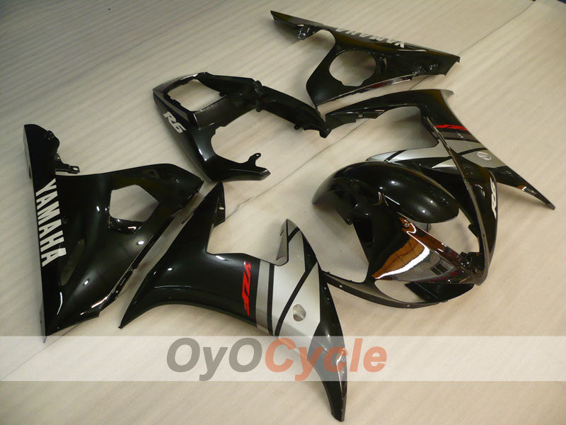 Kit carenatura a iniezione per YZF-R6 05 - Nero, grigio, opaco - Stile originale #OYO87905857 Immagine principale del prodotto